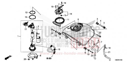 FUEL TANK CBF125NAJ de 2018